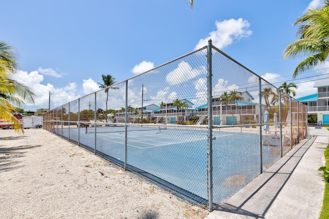 view of tennis court