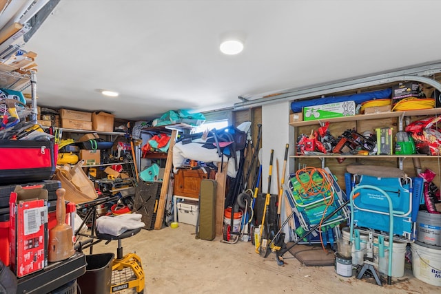 view of storage room