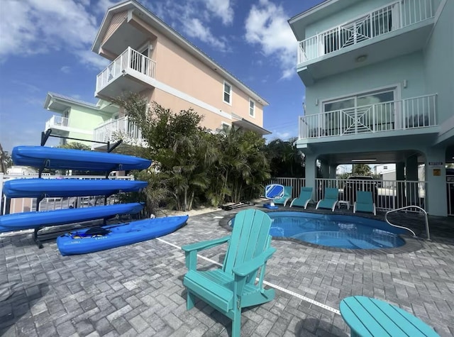 1021 82nd St, Marathon, FL 33050 - pool featuring a patio and fence