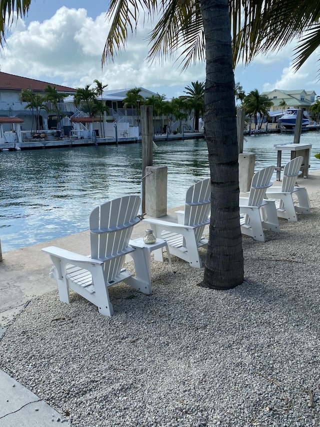 591 9th St, Key Colony, FL 33051 - dock area featuring a water view