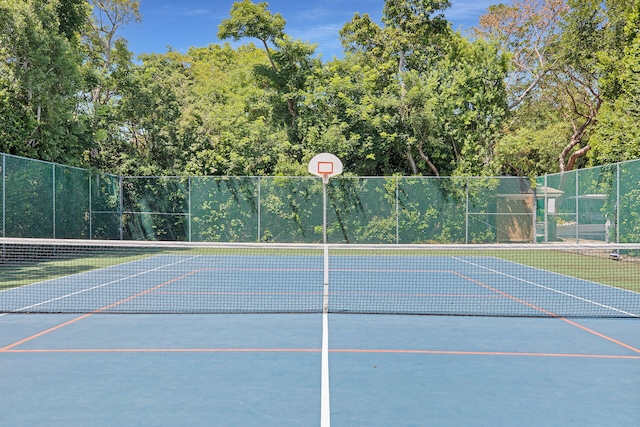 view of sport court