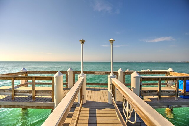 1133 W Ocean Dr Unit 2, Key Colony, FL 33051 - view of dock with a water view