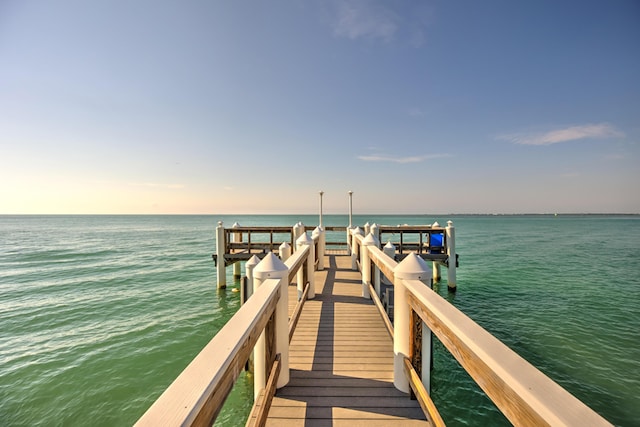 1133 W Ocean Dr Unit 2, Key Colony, FL 33051 - view of dock with a water view