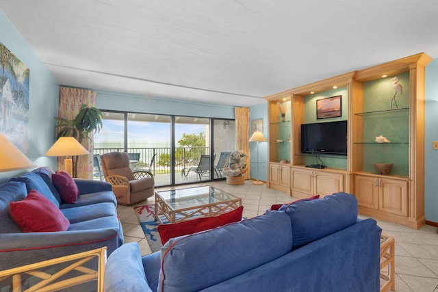 1133 W Ocean Dr Unit 2, Key Colony, FL 33051 - living area with light tile patterned floors