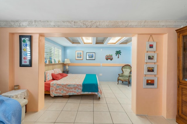 view of tiled bedroom