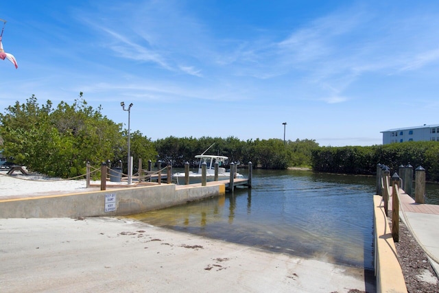 500 Burton Dr Unit 5307, Key Largo, FL 33070 - dock area featuring a boat ramp and a water view