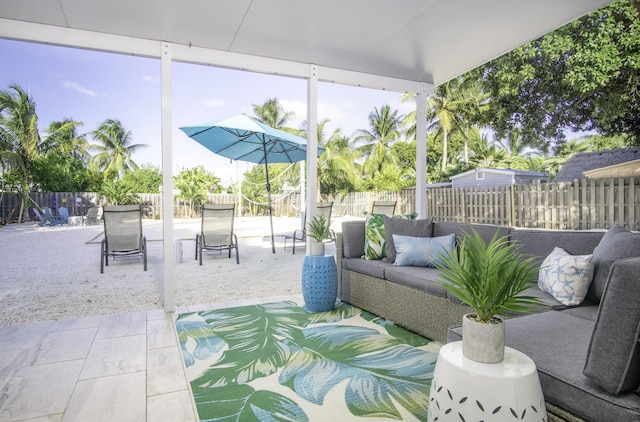 view of sunroom / solarium