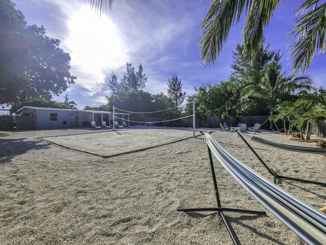 view of community with volleyball court