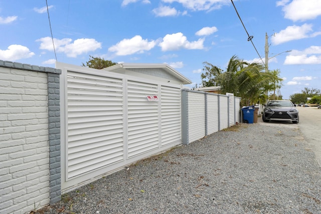 exterior space featuring fence