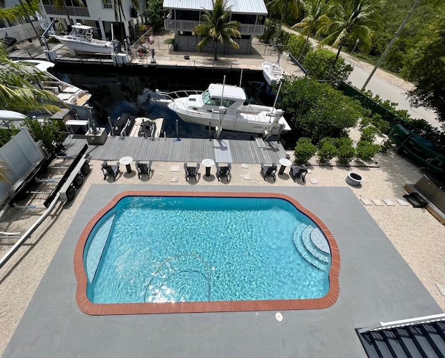 view of pool with a patio area