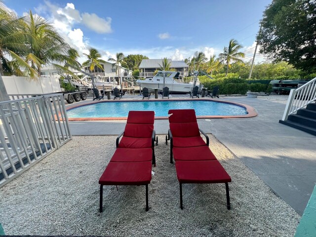 view of pool with a patio area