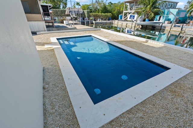 view of pool with a patio