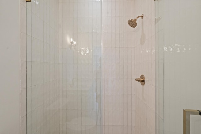 details with tiled shower