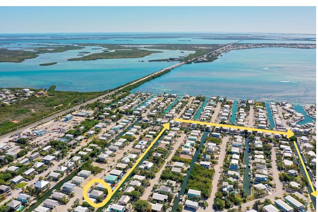 22738 Blackbeard Ln, Cudjoe, FL 33042 - aerial view of property's location with a nearby body of water