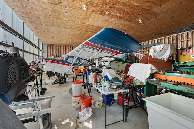 interior space with concrete flooring