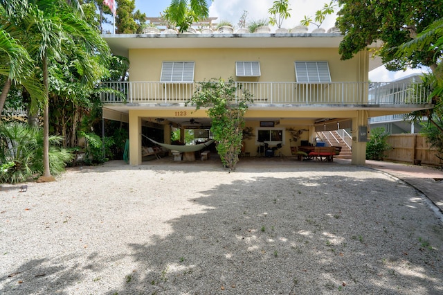 view of rear view of property