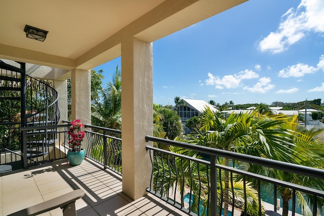 view of balcony