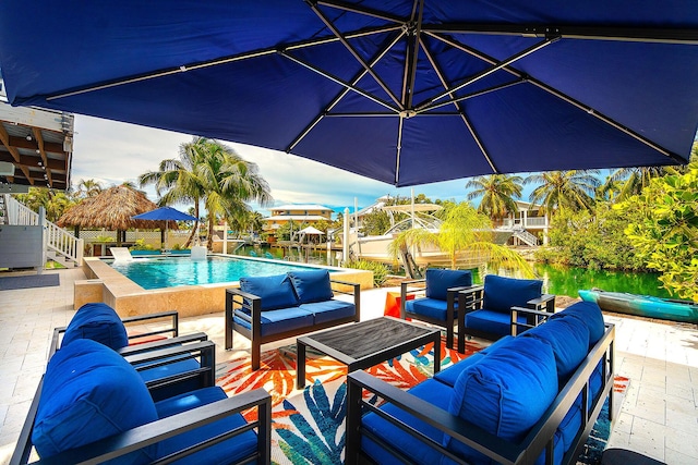 view of patio / terrace featuring outdoor lounge area