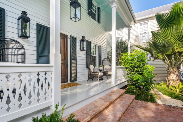 1109 Fleming St, Key West, FL 33040 - view of patio / terrace with a porch