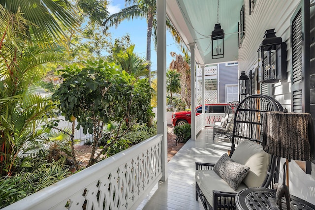 1109 Fleming St, Key West, FL 33040 - balcony with covered porch