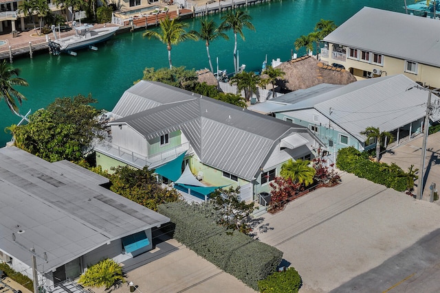 241 5th St, Key Colony, FL 33051 - aerial view of residential area with a large body of water