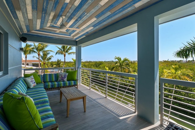 view of balcony