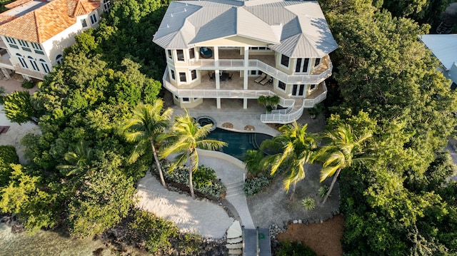 birds eye view of property