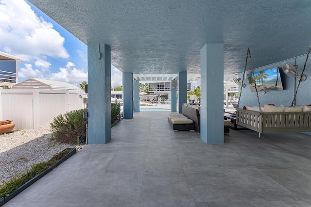 view of patio / terrace featuring an outdoor hangout area