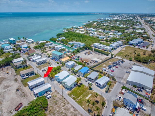 480 E 105th Street Ocean St, Marathon, FL 33050 - drone / aerial view featuring a water view