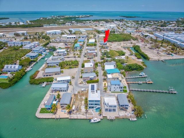 480 E 105th Street Ocean St, Marathon, FL 33050 - bird's eye view featuring a water view