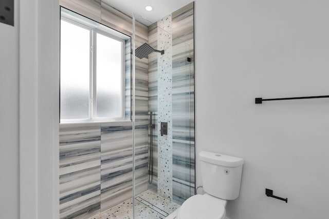 68 Coral Way, Key Largo, FL 33037 - bathroom with a stall shower and recessed lighting
