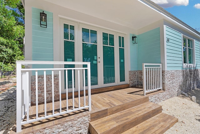 68 Coral Way, Key Largo, FL 33037 - doorway to property with french doors