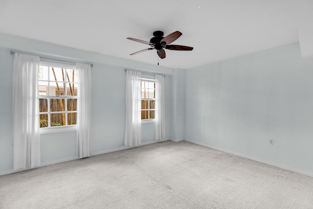 290 Woods Ave, Tavernier, FL 33070 - carpeted empty room featuring baseboards and ceiling fan
