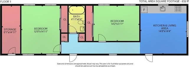 290 Woods Ave, Tavernier, FL 33070 - interior space featuring light tile patterned floors and baseboards