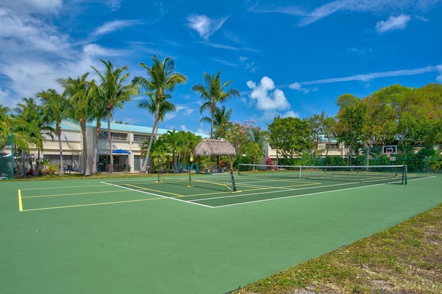 view of tennis court