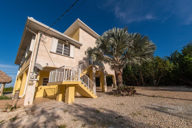 view of rear view of property