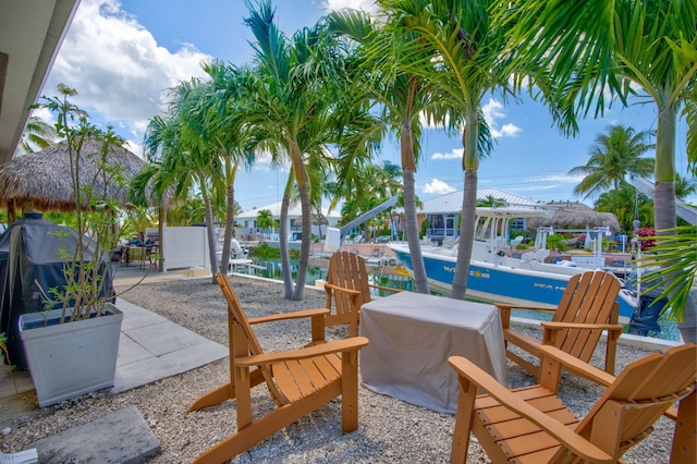 20771 W 2nd Ave, Cudjoe, FL 33042 - view of patio / terrace with an outdoor pool