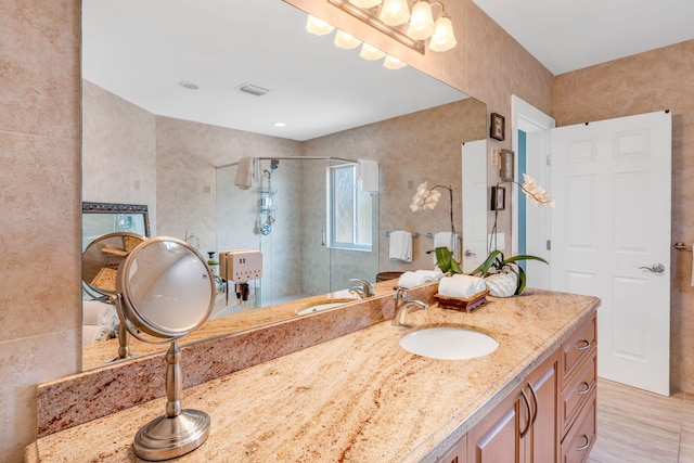 20771 W 2nd Ave, Cudjoe, FL 33042 - bathroom with vanity and a shower stall