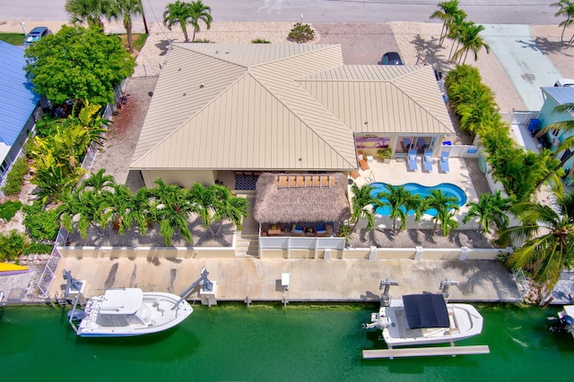 20771 W 2nd Ave, Cudjoe, FL 33042 - aerial view of property and surrounding area featuring a nearby body of water