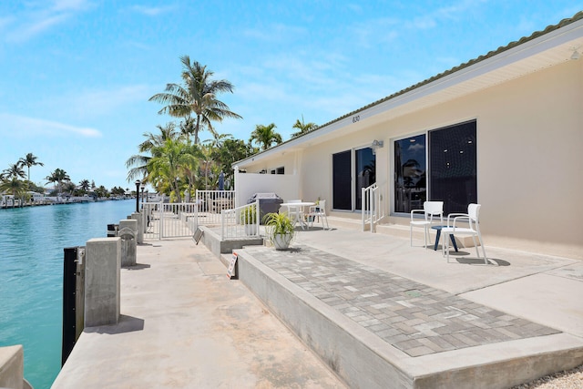 630 10th St, Key Colony, FL 33051 - view of patio / terrace featuring a water view