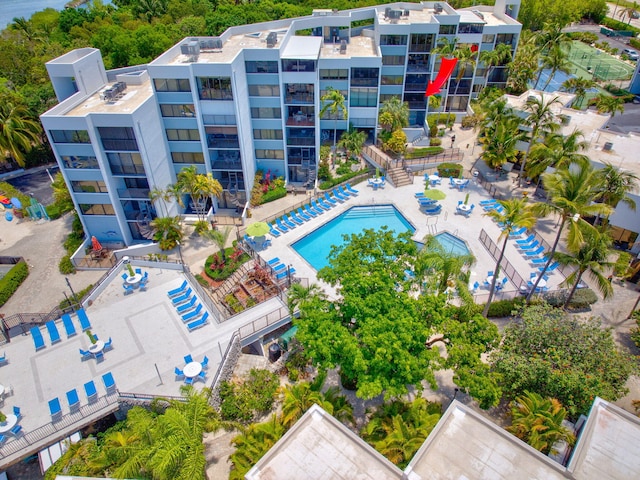 104350 Overseas Hwy Unit B203, Key Largo, FL 33037 - aerial view of a pool area
