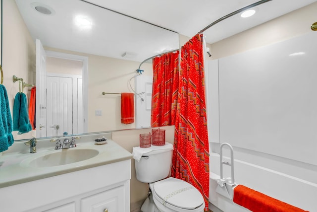 104350 Overseas Hwy Unit B203, Key Largo, FL 33037 - bathroom with shower / tub combo with curtain and vanity