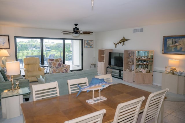 88181 Old Hwy Unit 3F, Islamorada, FL 33036 - dining space featuring ceiling fan