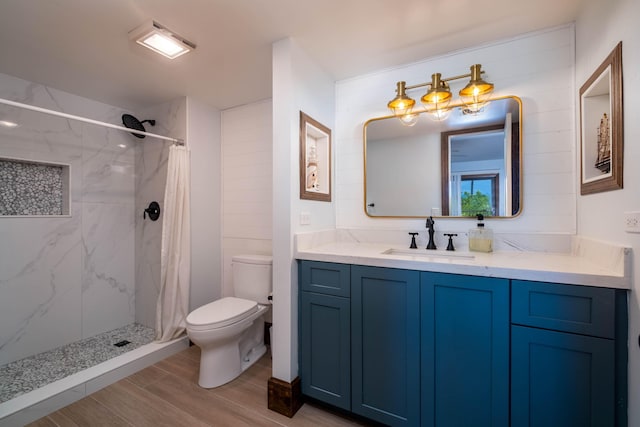 88181 Old Hwy Unit 3F, Islamorada, FL 33036 - full bathroom with wood finished floors, vanity, and a marble finish shower