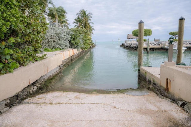 88181 Old Hwy Unit 3F, Islamorada, FL 33036 - dock with a boat ramp and a water view