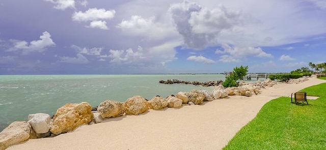 view of water feature