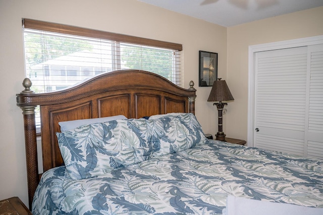 768 Musa Dr, Key Largo, FL 33037 - bedroom with a closet and ceiling fan