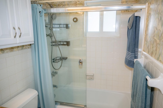 768 Musa Dr, Key Largo, FL 33037 - full bath featuring combined bath / shower with glass door and tile walls