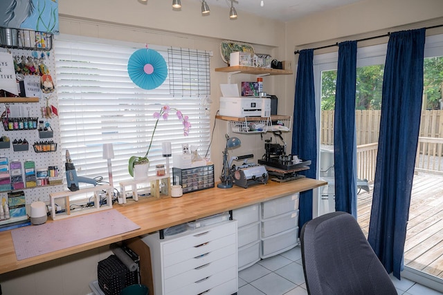 768 Musa Dr, Key Largo, FL 33037 - office featuring light tile patterned floors