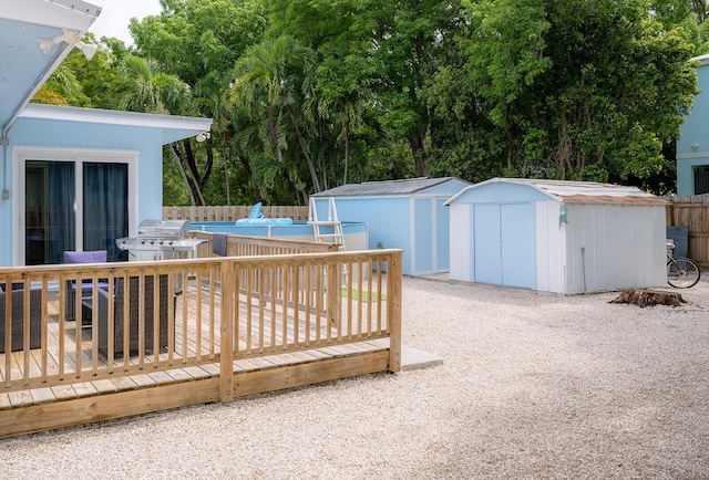 768 Musa Dr, Key Largo, FL 33037 - deck with a shed